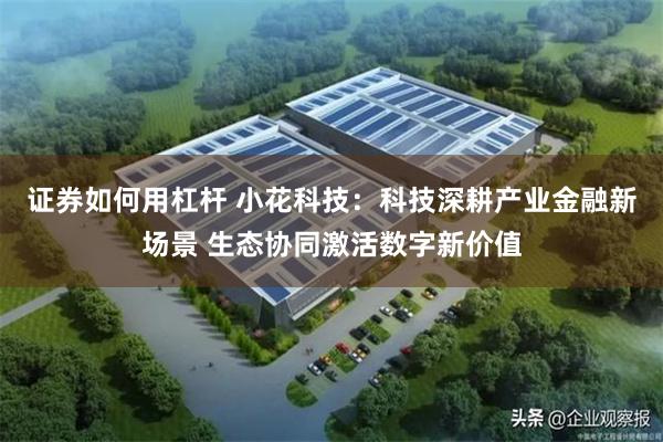 证券如何用杠杆 小花科技：科技深耕产业金融新场景 生态协同激活数字新价值